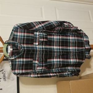 New Directions Plaid Top